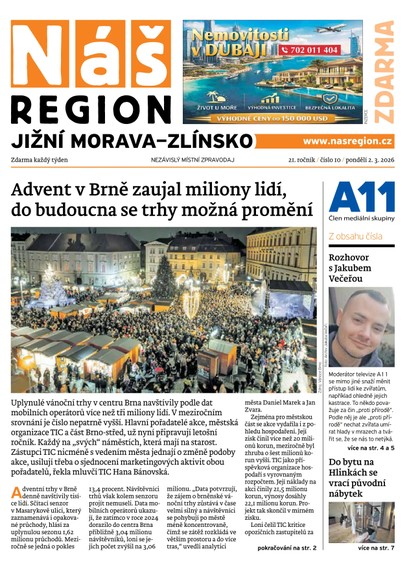 E-magazín Náš Region - Jižní Morava/Zlínsko 10/2026 - A 11 s.r.o.