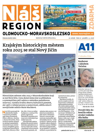 E-magazín Náš Region - Olomoucko/Moravskoslezsko 10/2026 - A 11 s.r.o.