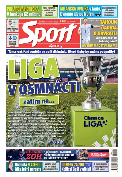 E-magazín Sport - 26.02.2026 - CZECH NEWS CENTER a. s.