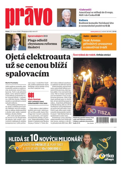 E-magazín Deník Právo - 27.2.2026 - Borgis, a.s.