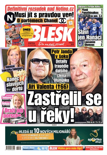 E-magazín Blesk - 27.02.2026 - CZECH NEWS CENTER a. s.