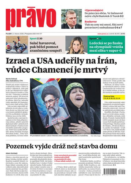 E-magazín Deník Právo - 2.3.2026 - Borgis, a.s.