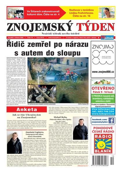 E-magazín Znojemský týden 10/2026 - Znojemský týden