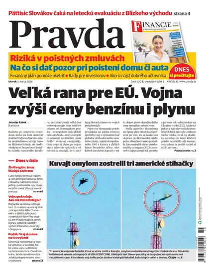 E-magazín Denník Pravda 3. 3. 2026 - OUR MEDIA SR a. s.