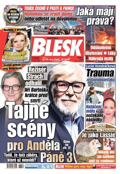 E-magazín Blesk - 03.03.2026 - CZECH NEWS CENTER a. s.