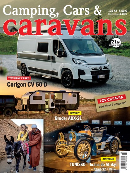 E-magazín  	Camping, Cars & Caravans 2/2026 - EEZY Publishing