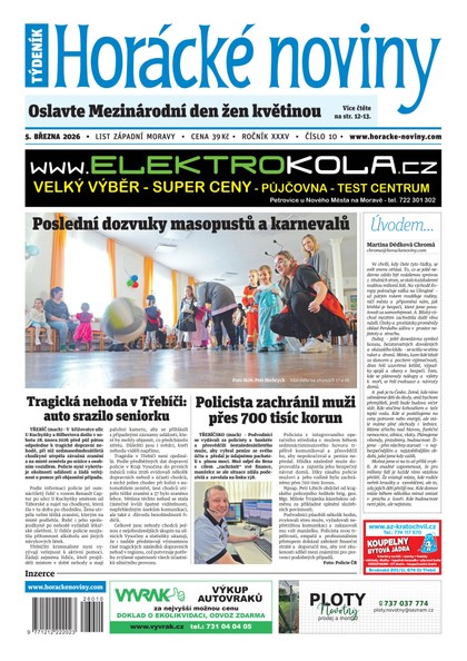 E-magazín Horácké noviny 10/2026 - Horácké noviny