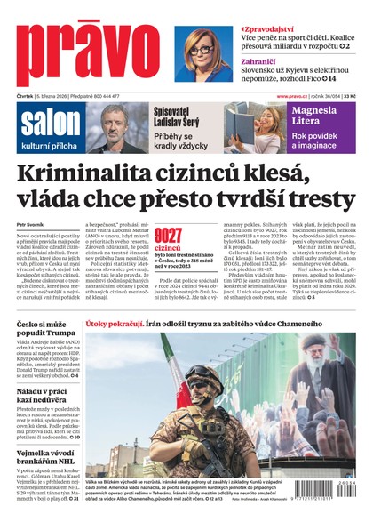 E-magazín Deník Právo - 5.3.2026 - Borgis, a.s.