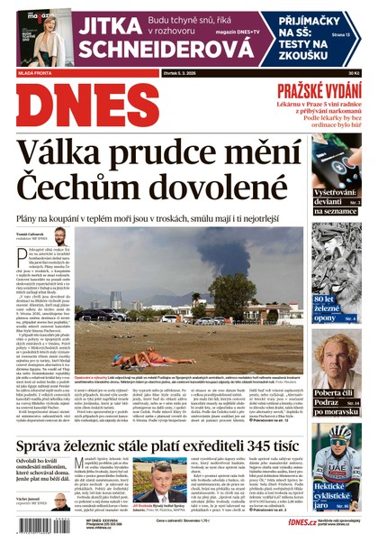 E-magazín MF DNES - 05.03.2026 - MAFRA, a.s.