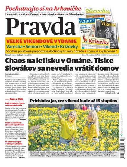 E-magazín Denník Pravda 6. 3. 2026 - OUR MEDIA SR a. s.