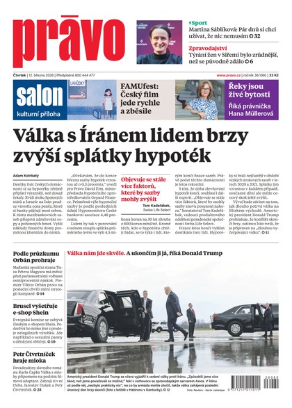 E-magazín Deník Právo - 12.3.2026 - Borgis, a.s.
