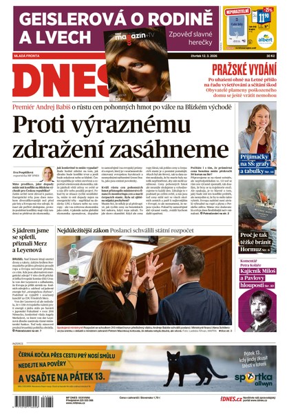 E-magazín MF DNES - 12.03.2026 - MAFRA, a.s.