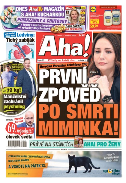 E-magazín AHA! - 12.03.2026 - CZECH NEWS CENTER a. s.