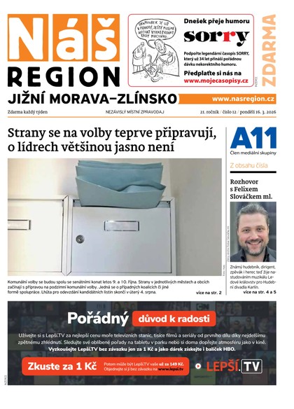 E-magazín Náš Region - Jižní Morava/Zlínsko 12/2026 - A 11 s.r.o.
