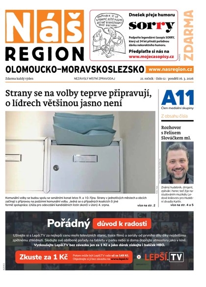 E-magazín Náš Region - Olomoucko/Moravskoslezsko 12/2026 - A 11 s.r.o.