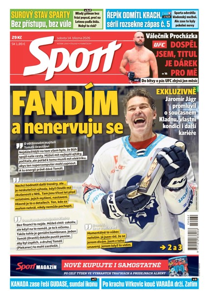 E-magazín Sport - 14.03.2026 - CZECH NEWS CENTER a. s.