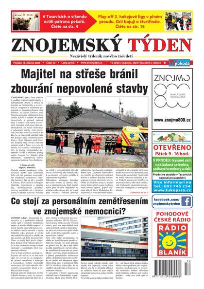 E-magazín Znojemský týden 12/2026 - Znojemský týden