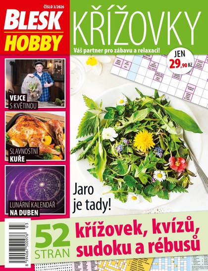E-magazín Blesk Hobby KŘÍŽOVKY - 03/2026 - CZECH NEWS CENTER a. s.