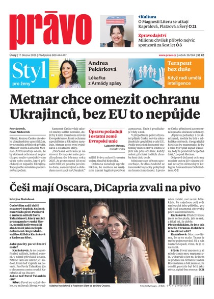 E-magazín Deník Právo - 17.3.2026 - Borgis, a.s.