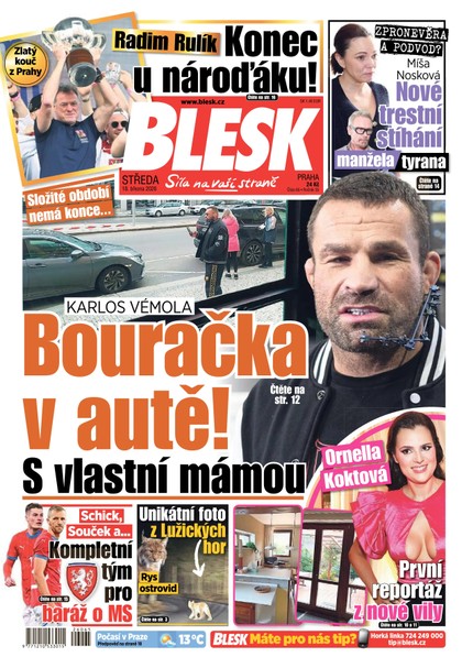 E-magazín Blesk - 18.03.2026 - CZECH NEWS CENTER a. s.