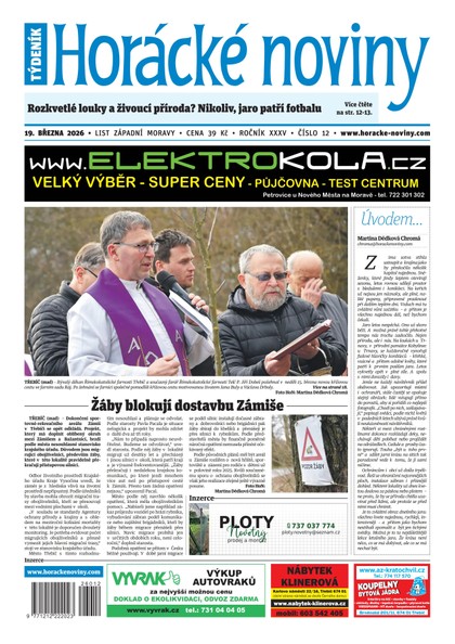 E-magazín Horácké noviny 12/2026 - Horácké noviny