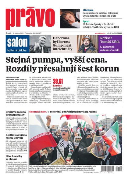 E-magazín Deník Právo - 19.3.2026 - Borgis, a.s.