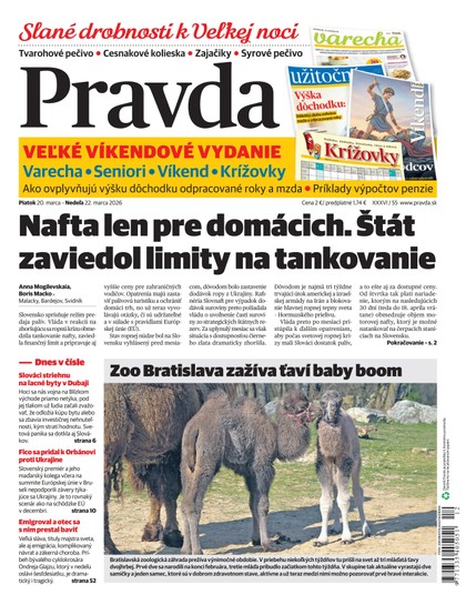 E-magazín Denník Pravda 20. 3. 2026 - OUR MEDIA SR a. s.