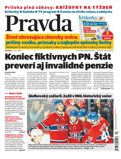 E-magazín Denník Pravda 23. 3. 2026 - OUR MEDIA SR a. s.
