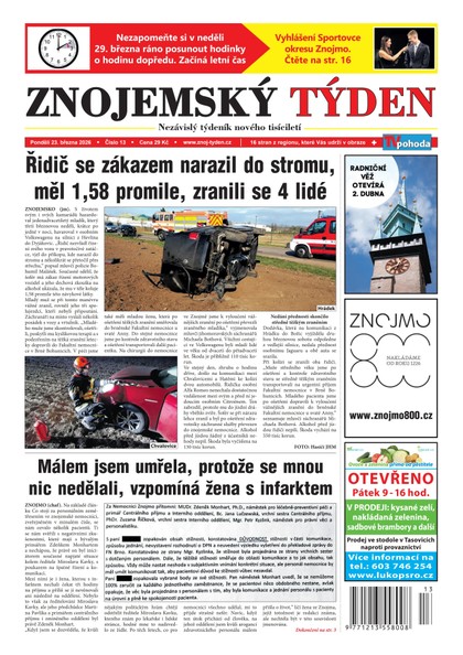 E-magazín Znojemský týden 13/2026 - Znojemský týden