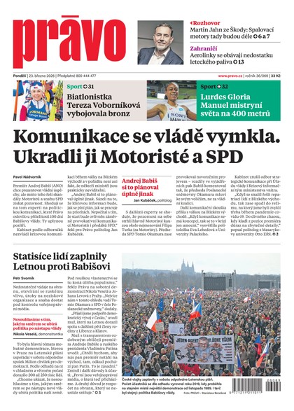 E-magazín Deník Právo - 23.3.2026 - Borgis, a.s.