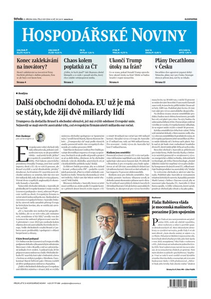 E-magazín HN 059 - 25.3.2026 	 - Economia, a.s.
