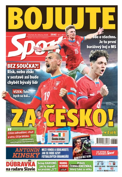 E-magazín Sport - 26.03.2026 - CZECH NEWS CENTER a. s.