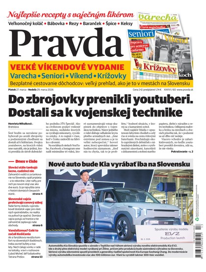 E-magazín Denník Pravda 27. 3. 2026 - OUR MEDIA SR a. s.
