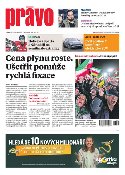 E-magazín Deník Právo - 27.3.2026 - Borgis, a.s.