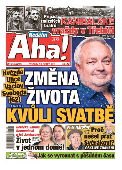E-magazín NEDĚLNÍ AHA! - 29.03.2026 - CZECH NEWS CENTER a. s.