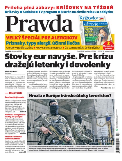 E-magazín Denník Pravda 30. 3. 2026 - OUR MEDIA SR a. s.