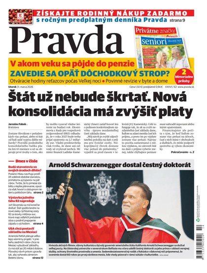 E-magazín Denník Pravda 31. 3. 2026 - OUR MEDIA SR a. s.