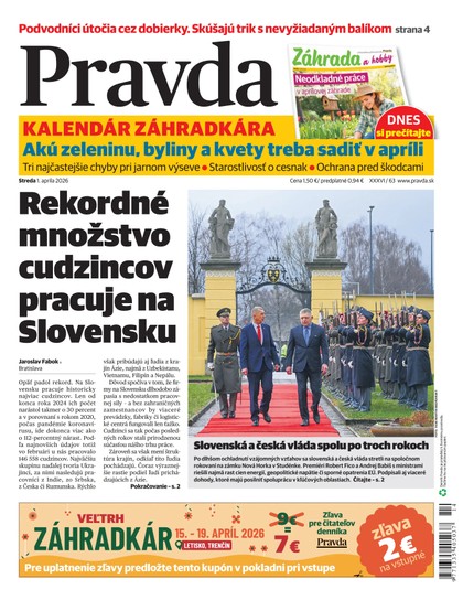 E-magazín Denník Pravda 1. 4. 2026 - OUR MEDIA SR a. s.