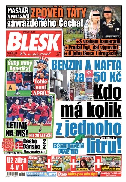 E-magazín Blesk - 01.04.2026 - CZECH NEWS CENTER a. s.