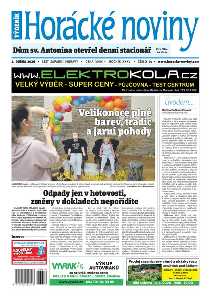 E-magazín Horácké noviny 14/2026 - Horácké noviny