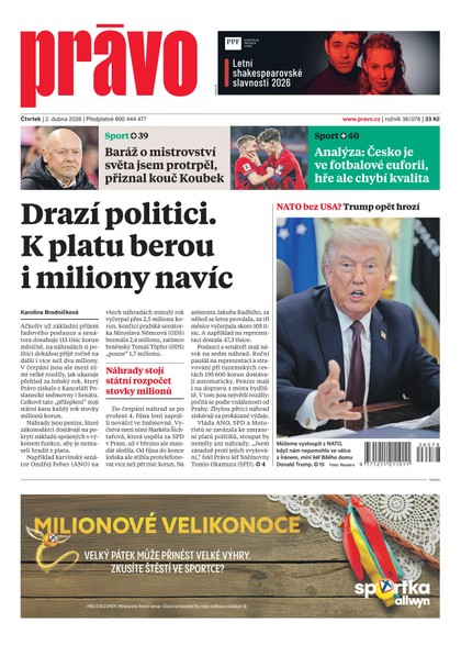 E-magazín Deník Právo - 2.4.2026 - Borgis, a.s.