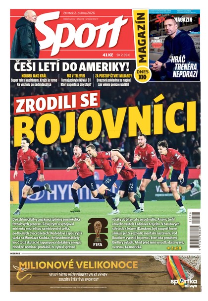 E-magazín Sport - 02.04.2026 - CZECH NEWS CENTER a. s.