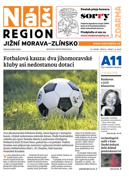 E-magazín Náš Region - Jižní Morava/Zlínsko 15/2026 - A 11 s.r.o.