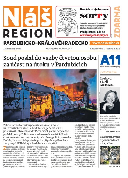 E-magazín Náš Region - Pardubicko/Královéhradecko 15/2026 - A 11 s.r.o.