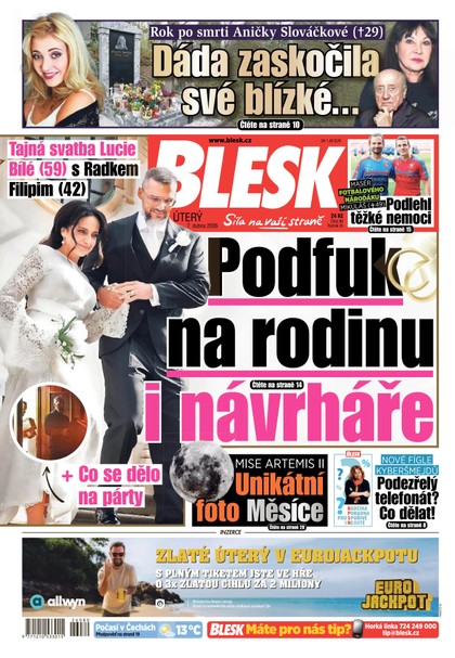 E-magazín Blesk - 07.04.2026 - CZECH NEWS CENTER a. s.