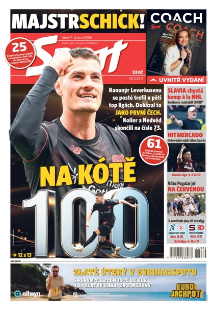 E-magazín Sport - 07.04.2026 - CZECH NEWS CENTER a. s.