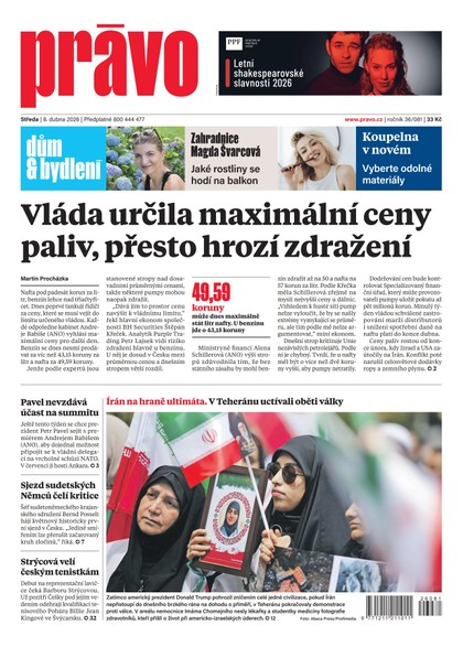 E-magazín Deník Právo - 8.4.2026 - Borgis, a.s.