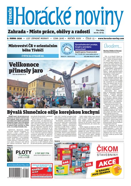 E-magazín Horácké noviny 15/2026 - Horácké noviny