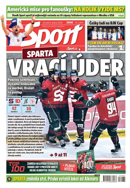 E-magazín Sport - 09.04.2026 - CZECH NEWS CENTER a. s.