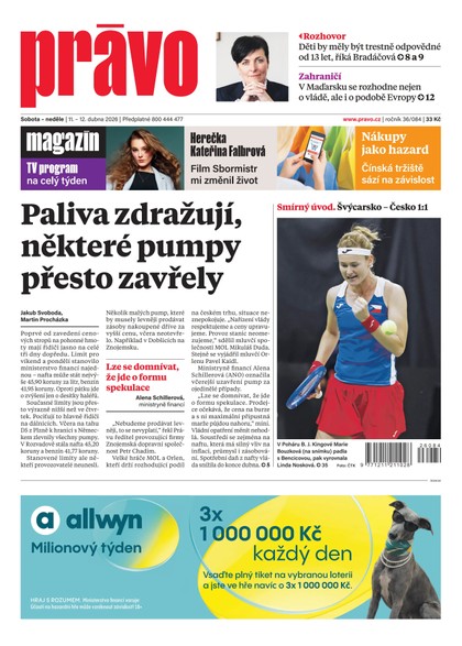 E-magazín Deník Právo - 11.4.2026 - Borgis, a.s.